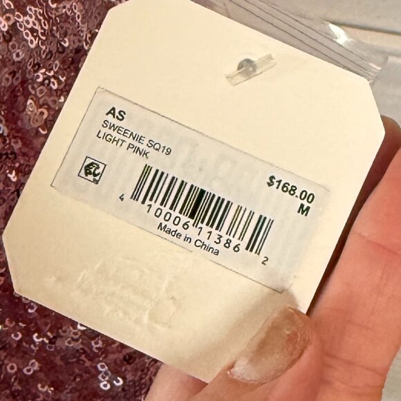 Altar’d State Pink Sequin Bow Dress – Size Medium (NWT) - Picture 3 of 9